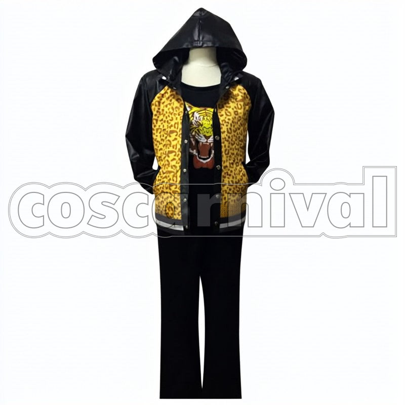 Yuri Plisetsky cosplay costume from Yuri on Ice, front view