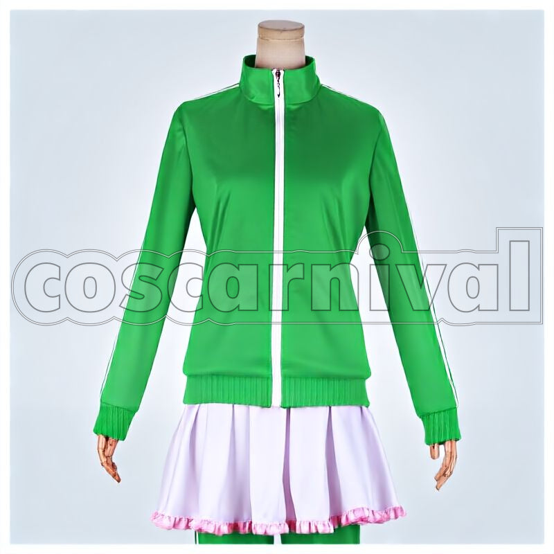 Saga Lily Hoshikawa Anime OP Adabana Necromancy Cosplay cosplay costume from Zombie Land, front view 1