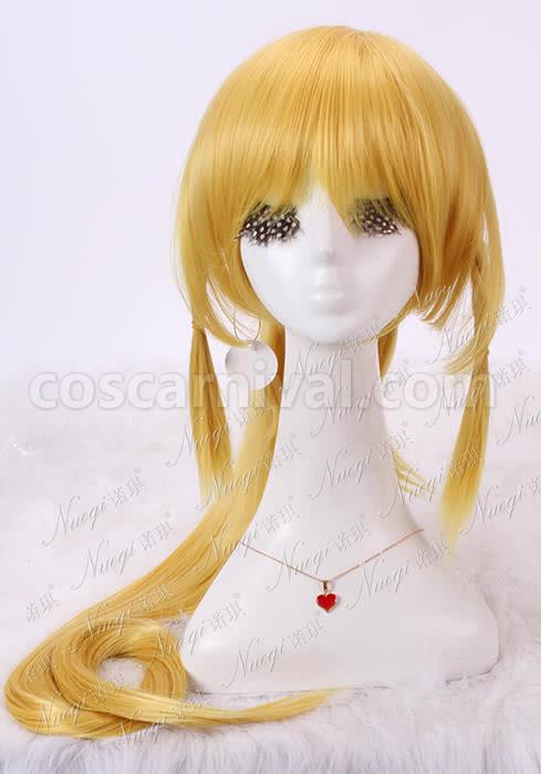 110cm long golden cosplay wig party full ponytail hair new hot sword art online alo custom costume
