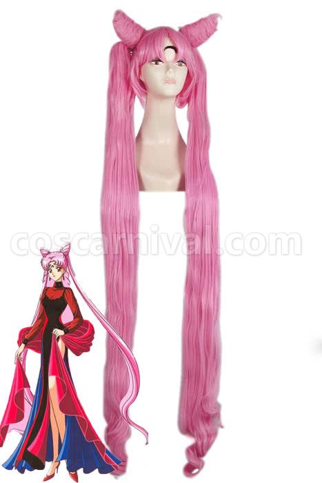 130cm long sailor moon wigs pink woman wigs anime cosplays