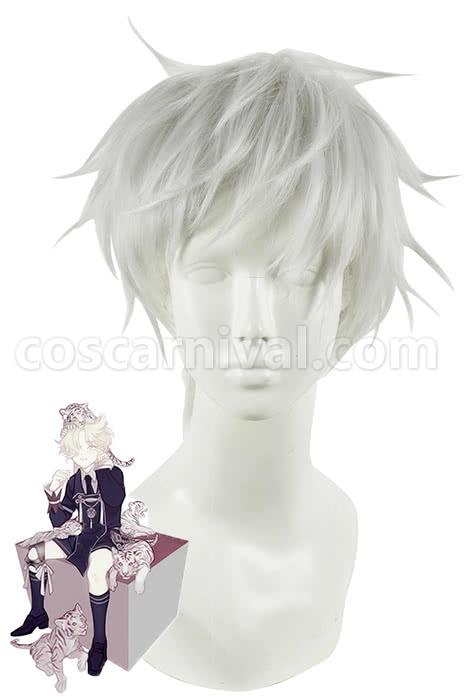 29cm short white touken ranbu online sword art online nakigitsune wigs costumes