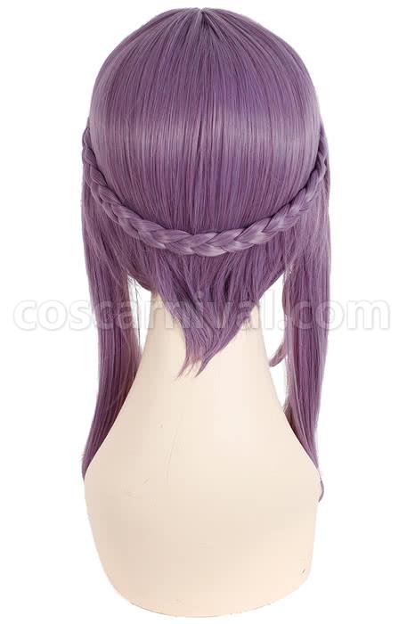 30cm seraph of the end shinoa hiragi purple styled wig custom cosplay