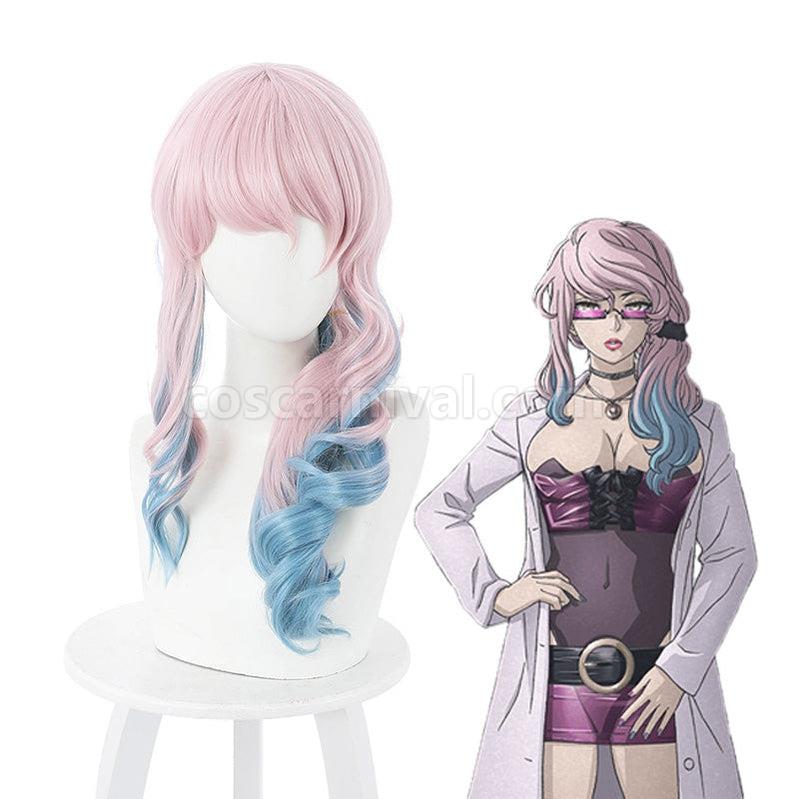 Akudama Drive Doctor Long Pink Gradient Blue Cosplay Wigs coscarnival011113515