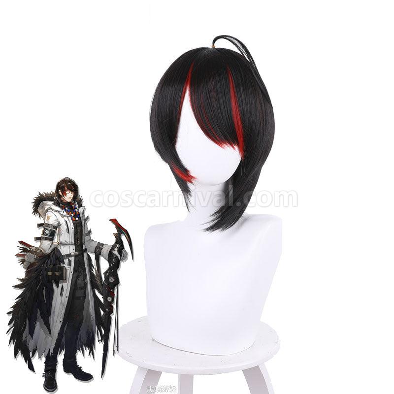 Arknights Gnosis Black Mixed Red Cosplay Wigs coscarnival01118081