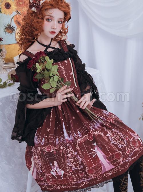 Astrology-College-Series-Printing--JSK-Classic-Lolita-Sling-Dress-coscarnival-3702