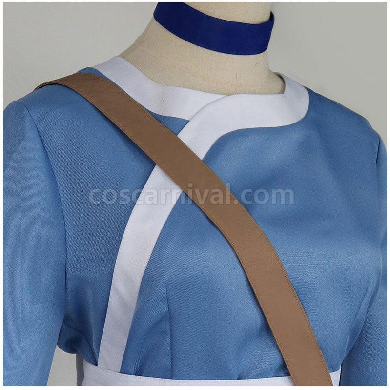 Avatar The Last Airbender Katara Blue Dress Outfit Cosplay Costumes coscarnival011115925