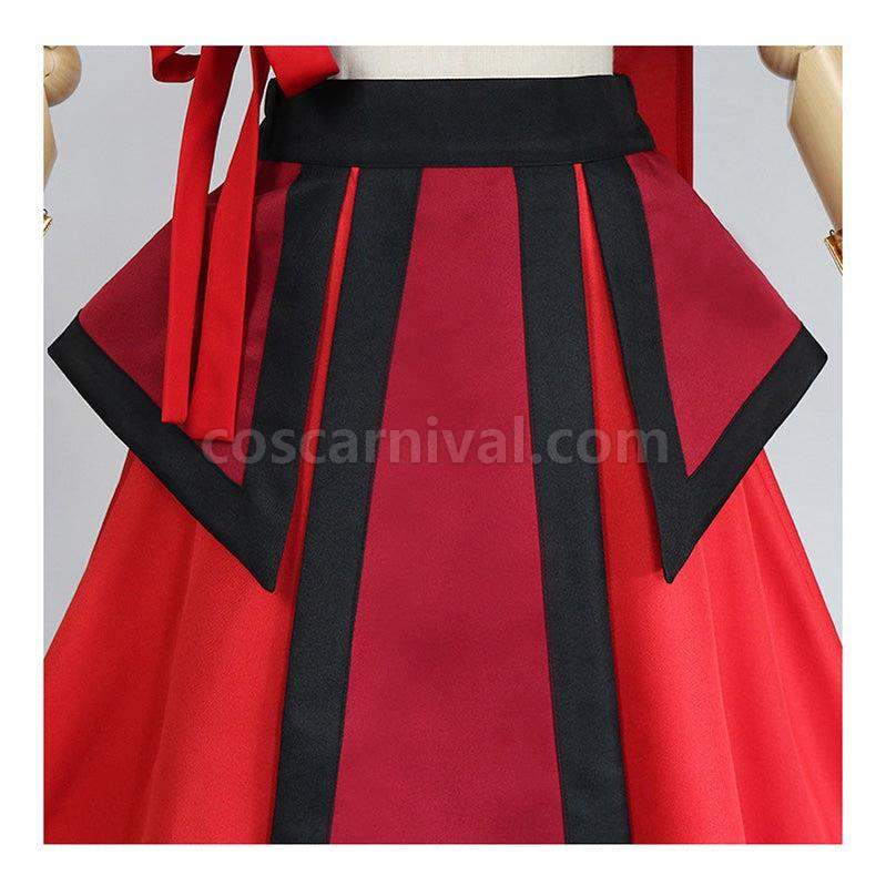 Avatar The Last Airbender Katara Red Dress Outfit Cosplay Costume coscarnival011115936