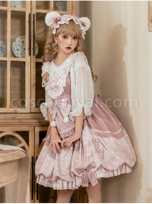 Bear-Bakery-Series-JSK-Plush-Balls-Bowknot-Pink-Dot-Printing-Sweet-Lolita-Sling-Dress-coscarnival-1595.jpg