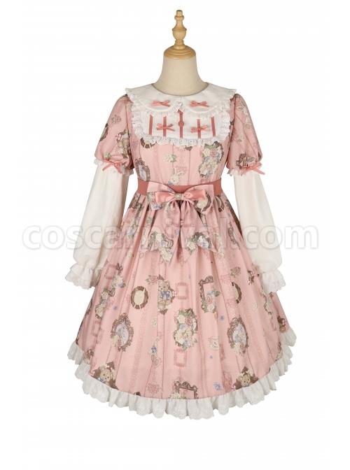 Bears-Story-Series-Elegant-Printing-Doll-Feeling-Classic-Lolita-Pink-Long-Sleeve-Dress-coscarnival-1823