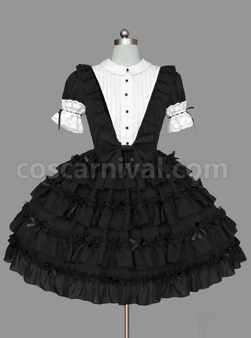 Black-And-White-Lace-Elegant-Cotton-Classic-Lolita-Dress-coscarnival-68
