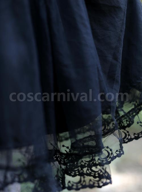 Black Bowknot Bind Straps Gothic Lolita Sling Dress