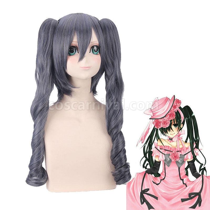 Black Butler Ciel Phantomhive Long Black and Gray Cosplay Wigs coscarnival011115757