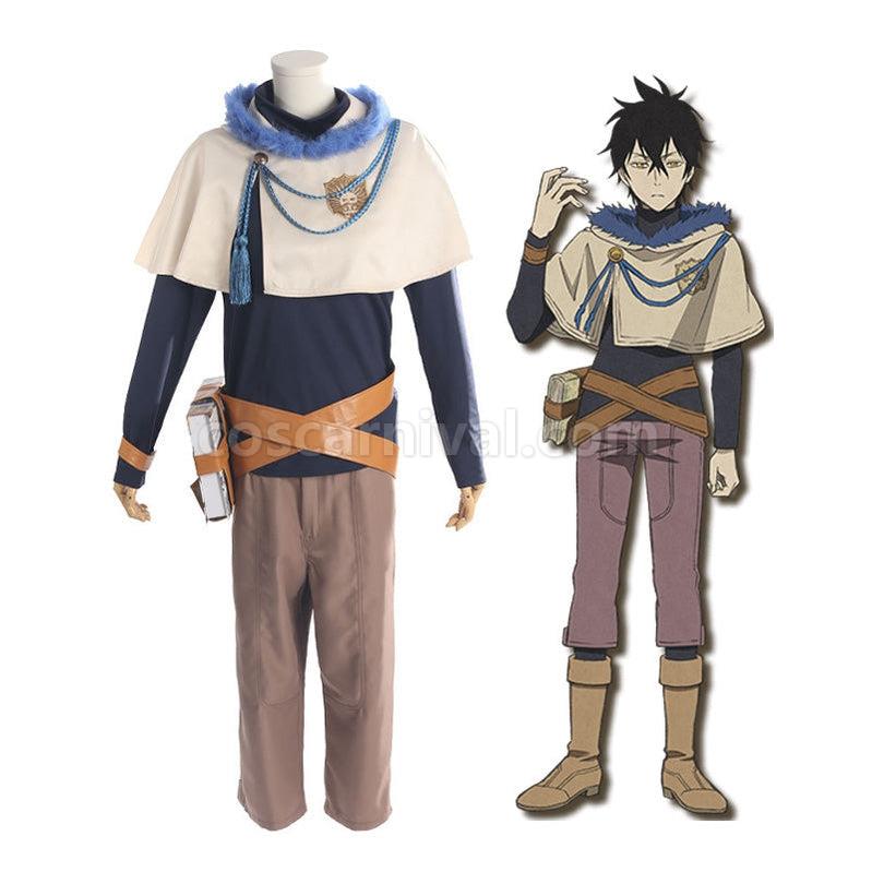 Black Clover Yuno Grinberryall Outfits Cosplay Costume with Free Necklace coscarnival011114544