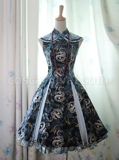 Black-Dragon-Chinese-Style-Lolita-Sleeveless-Dress-coscarnival-4286