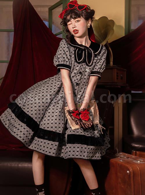 Black-Film-Series-OP-Retro-Modern-Girl-Classic-Lolita-Short-Sleeve-Dress-coscarnival-1406