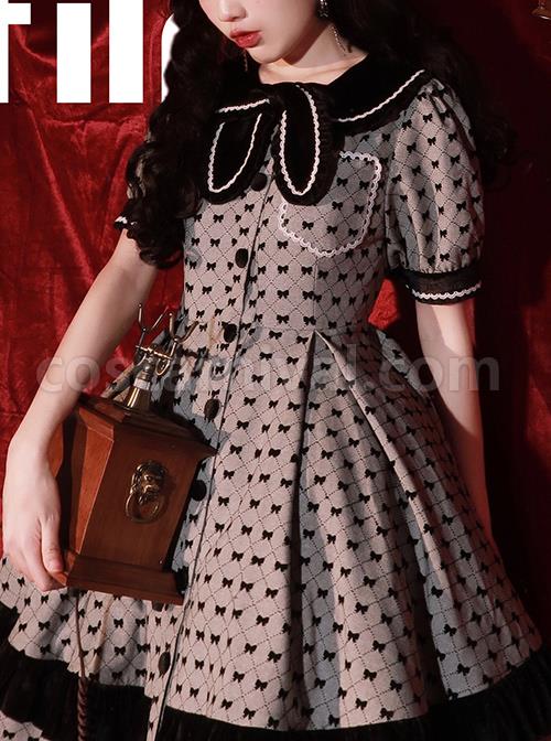 Black-Film-Series-OP-Retro-Modern-Girl-Classic-Lolita-Short-Sleeve-Dress-coscarnival-1435