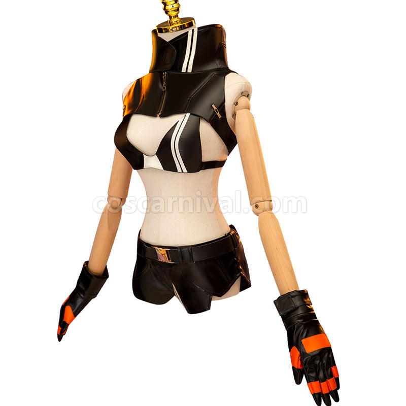 Black★Rock Shooter Cosplay Costume — back view