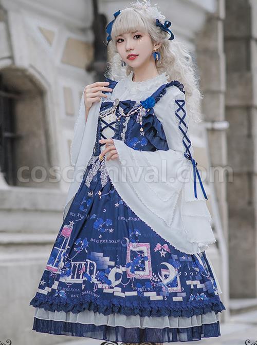 Blue-Enchantress-Series-JSK-Gorgeous-Classic-Lolita-Sling-Dress-coscarnival-3425