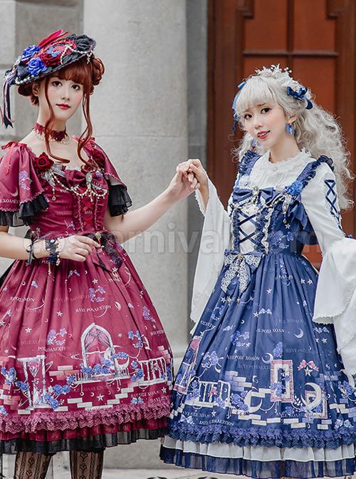 Blue-Enchantress-Series-OP-Gorgeous-Classic-Lolita-Short-Sleeve-Dress-coscarnival-3451