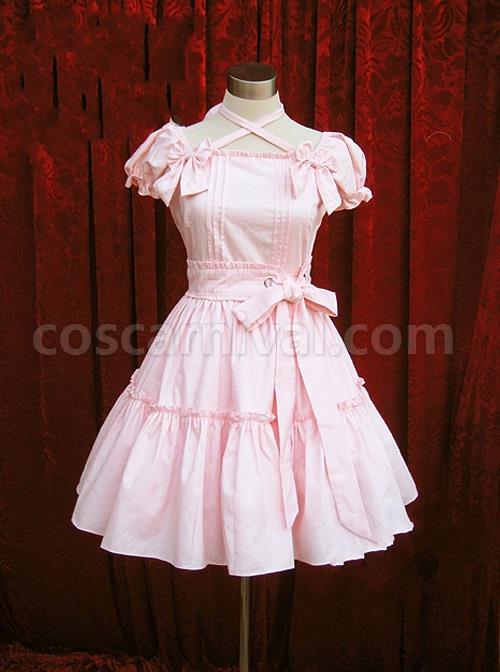 Blue-Short-Sleeves-Bow-Cotton-Sweet-Lolita-Dress-coscarnival-263