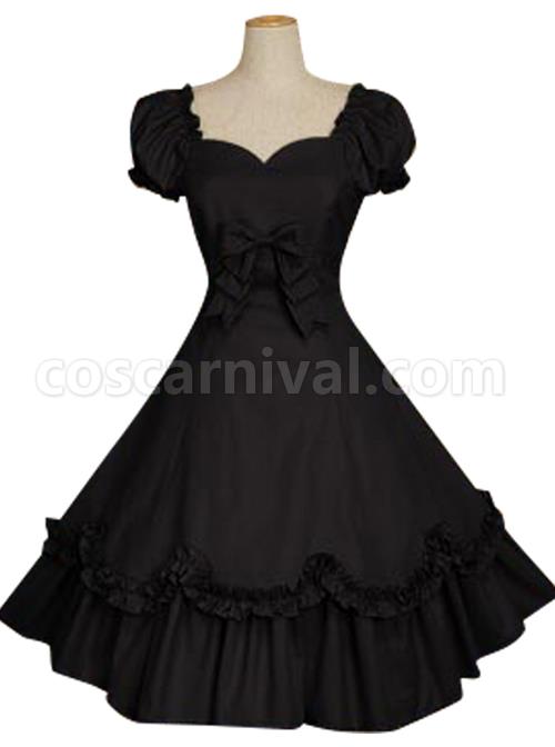 Bow-Cotton-Short-Sleeves-Classic-Lolita-Dress-coscarnival-463