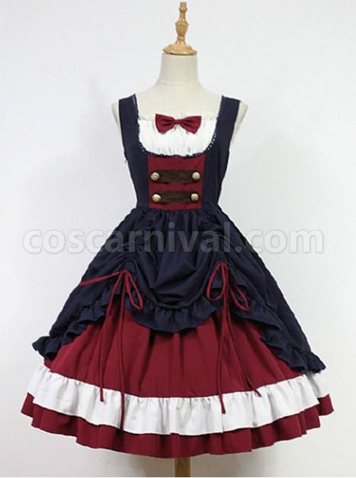Bow-Decorated-Neckline-Layered-Skirt-Lolita-JSK--Snow-White-coscarnival-1403