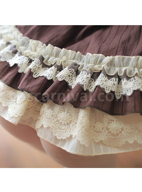 Bowknot-Lace-Ruffles-Classic-Lolita-Short-Sleeve-Dress-coscarnival-4065