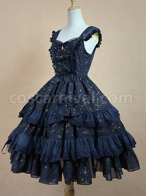 Bronzing-Constellation-Chiffon-Bowknot-Classic-Lolita-Sling-Dress-coscarnival-776