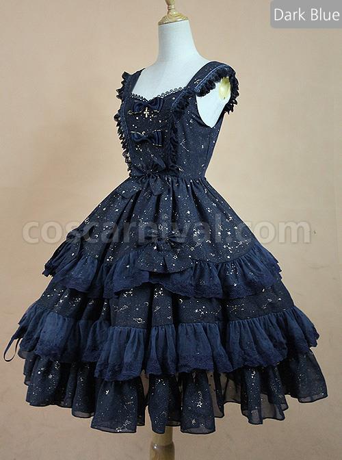 Bronzing-Constellation-Chiffon-Bowknot-Classic-Lolita-Sling-Dress-coscarnival-791