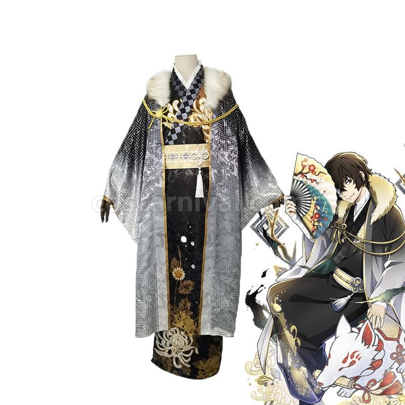 Bungo Stray Dogs Osamu Dazai Kimono Cosplay Costume coscarnival011113059