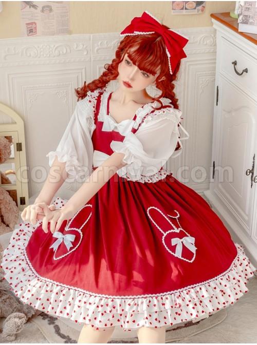 Bunny-Jam-Series-Red-Cute-Polka-Dot-Crinkled-Hem-Rabbit-Shaped-Pocket-Classic-Lolita-Princess-Dress-coscarnival-3370