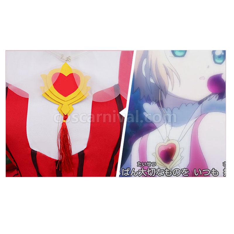Cardcaptor Sakura Clear Card OP 2 Sakura Kinomoto Rose Heart Dress Cosplay Costumes coscarnival01118935