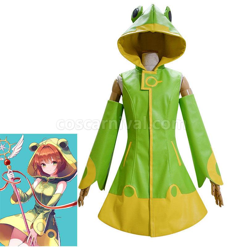 Cardcaptor Sakura Clear Card Sakura Frog Raincoat Fullset Cosplay Costumes coscarnival01118278