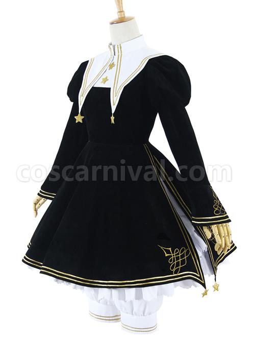 Cardcaptor Sakura Series OP Black Angel Gothic Lolita Long Sleeve Dress coscarnival