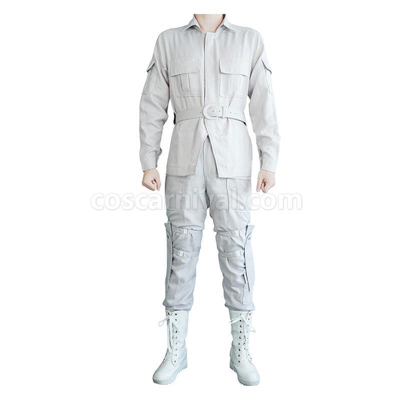 Cells at Work White Blood Cell Uniform Cosplay Costume with Hat coscarnival011114840