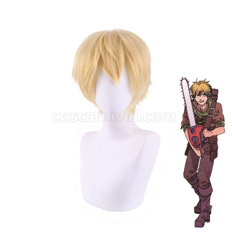 Chainsaw Man Denji Gold Short Cosplay Wigs coscarnival011112248