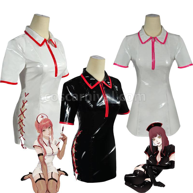 Chainsaw Man Makima Power Nurse Uniform Cosplay Costumes coscarnival01112580