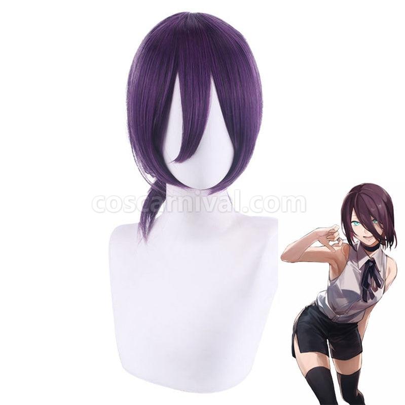 Chainsaw Man Reze Purple Short Cosplay Wigs coscarnival011112275