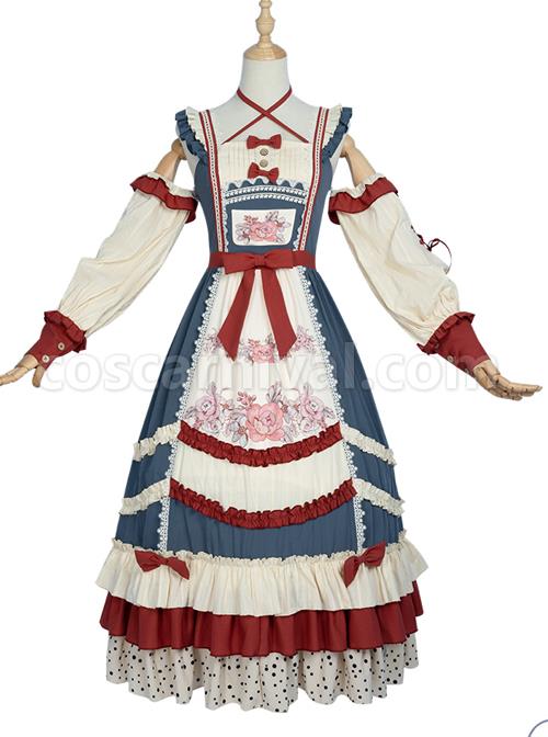 Chengnan-Flowers-Bloom-Series-JSK-Pastoral-Style-Classic-Lolita-Long-Sling-Dress-coscarnival-4790