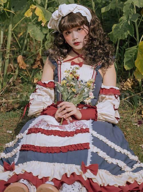 Chengnan-Flowers-Bloom-Series-JSK-Pastoral-Style-Classic-Lolita-Long-Sling-Dress-coscarnival-4821