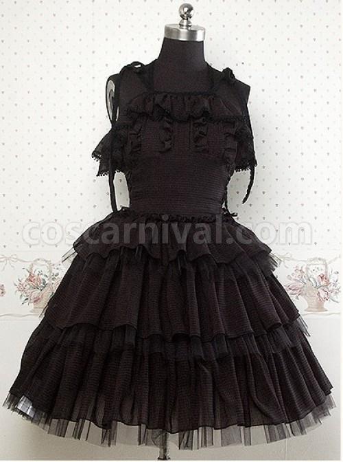 Chiffon-Black-Sleeveless-Ruffles-Lolita-Dress-coscarnival-1363