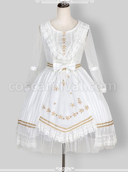 Chiffon-Puff-Sleeve-Bowknot-Ruffle-Lolita-Half-Sleeve-Dress-coscarnival-5228