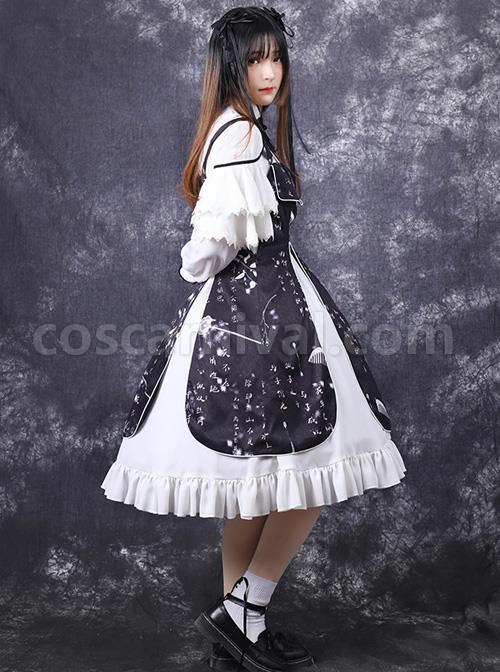Chinese-Style-Black-Printing-Classic-Lolita-White-Long-Sleeve-Dress-Set-coscarnival-4271