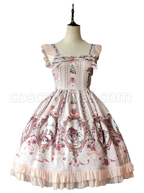 Cinderella-Series-Printing-Classic-Lolita-Sling-Dress-coscarnival-3655