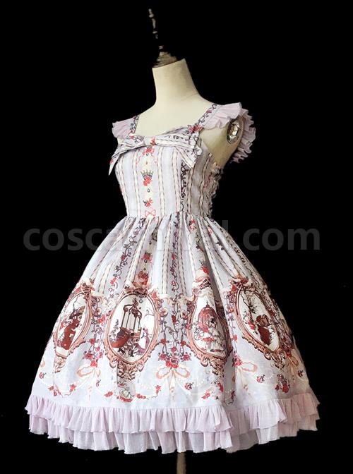 Cinderella-Series-Printing-Classic-Lolita-Sling-Dress-coscarnival-3673