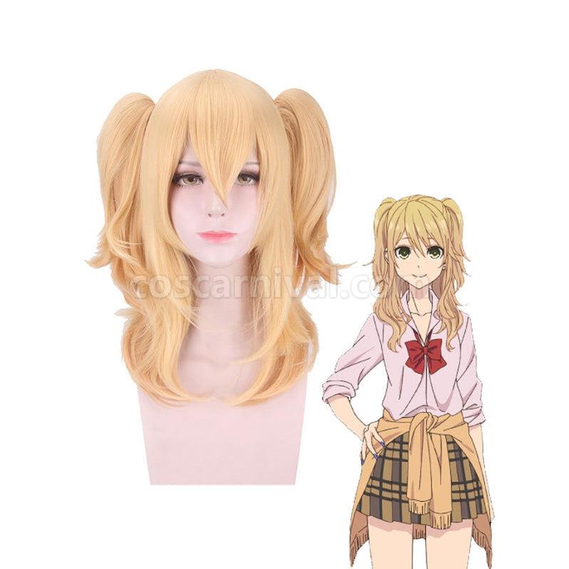 Citrus Yuzu Aihara Long Blonde Cosplay Wigs coscarnival011116060