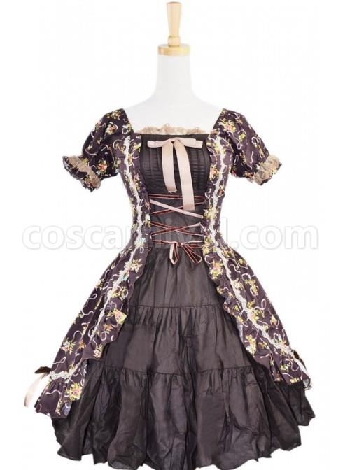 Classic-Brown-Floral-Puff-Short-Sleeves-Cotton-Lolita-Dress-coscarnival-484.jpg