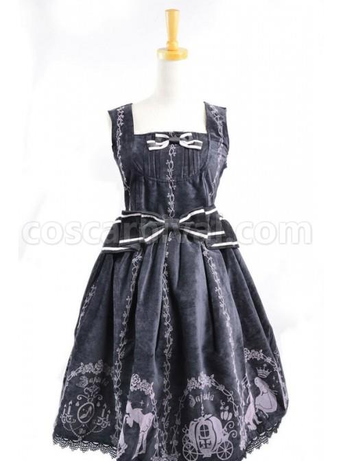 Classic-Cinderella-Black-Cotton-And-Satin-Womens-Lolita-Dress-coscarnival-5212