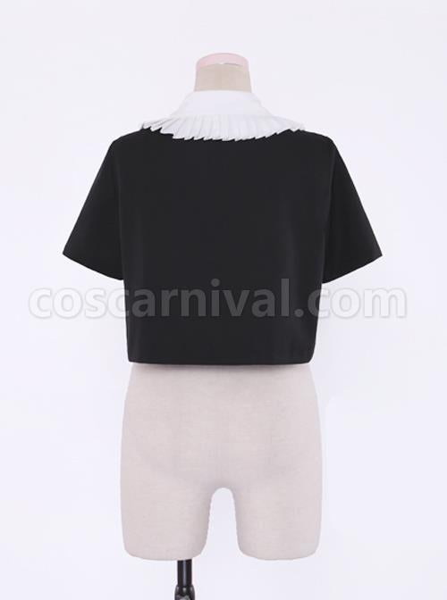 College Style Retro Cute Double-breasted Lolita Blouse coscarnival