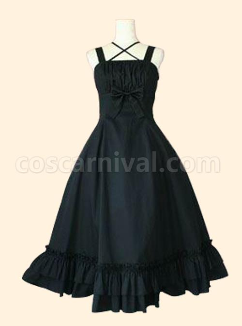 Concise-Middle-waisted-Classic-Lolita-Sling-Long-Dress-coscarnival-1087